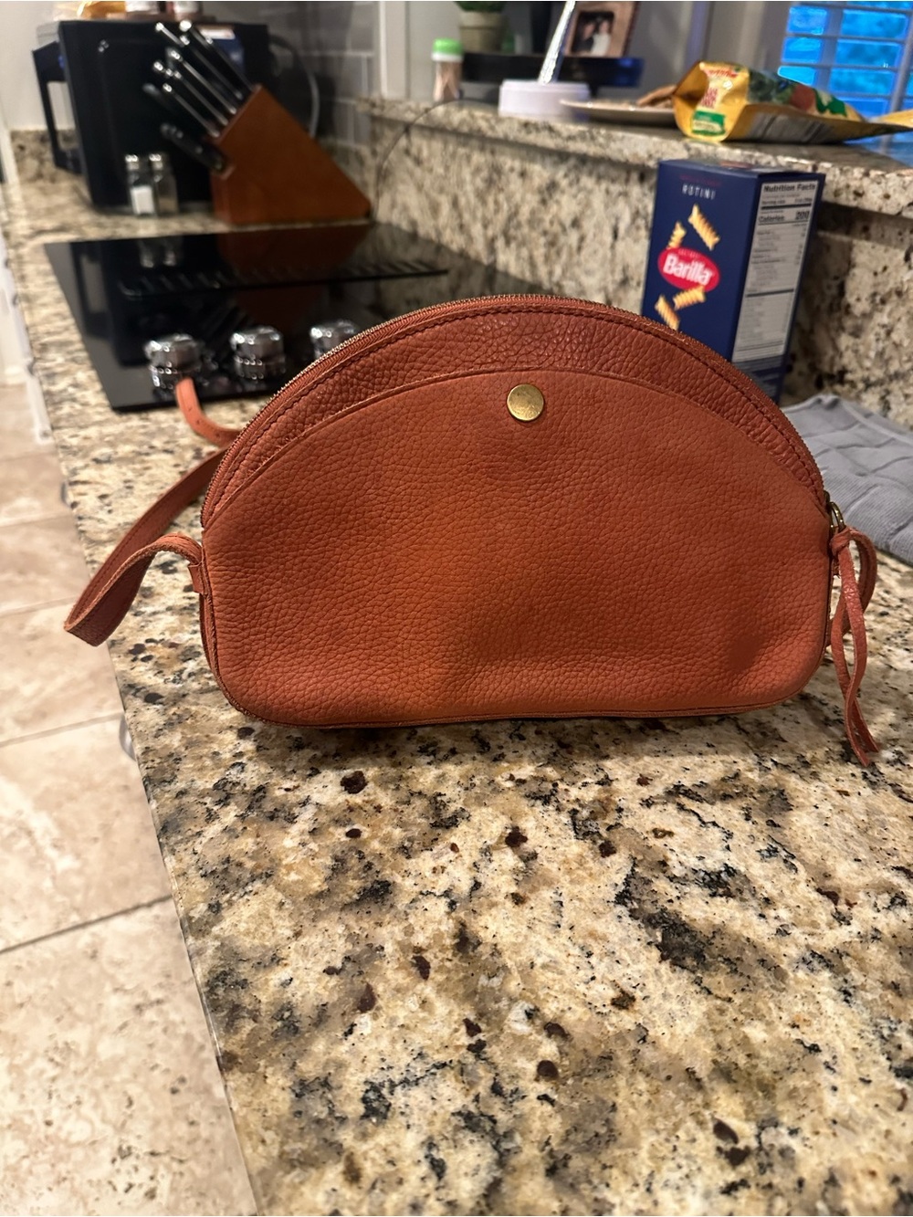 Madewell Leather Crossbody Bag in Burnt Orange - Picture 3 of 7